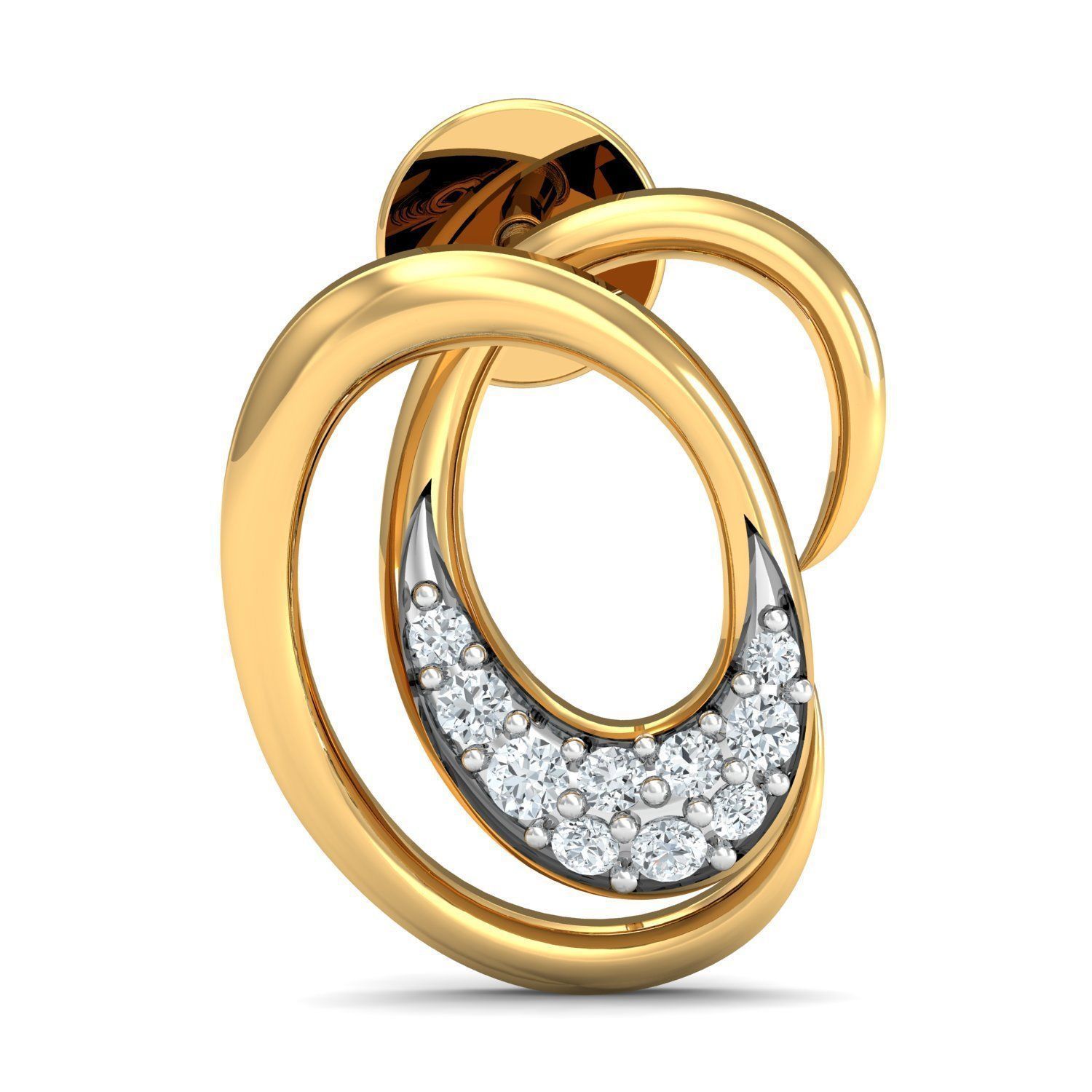 Women Ring Earrings Pendant set 3dm stl 3mf glb render details 3D print model_14