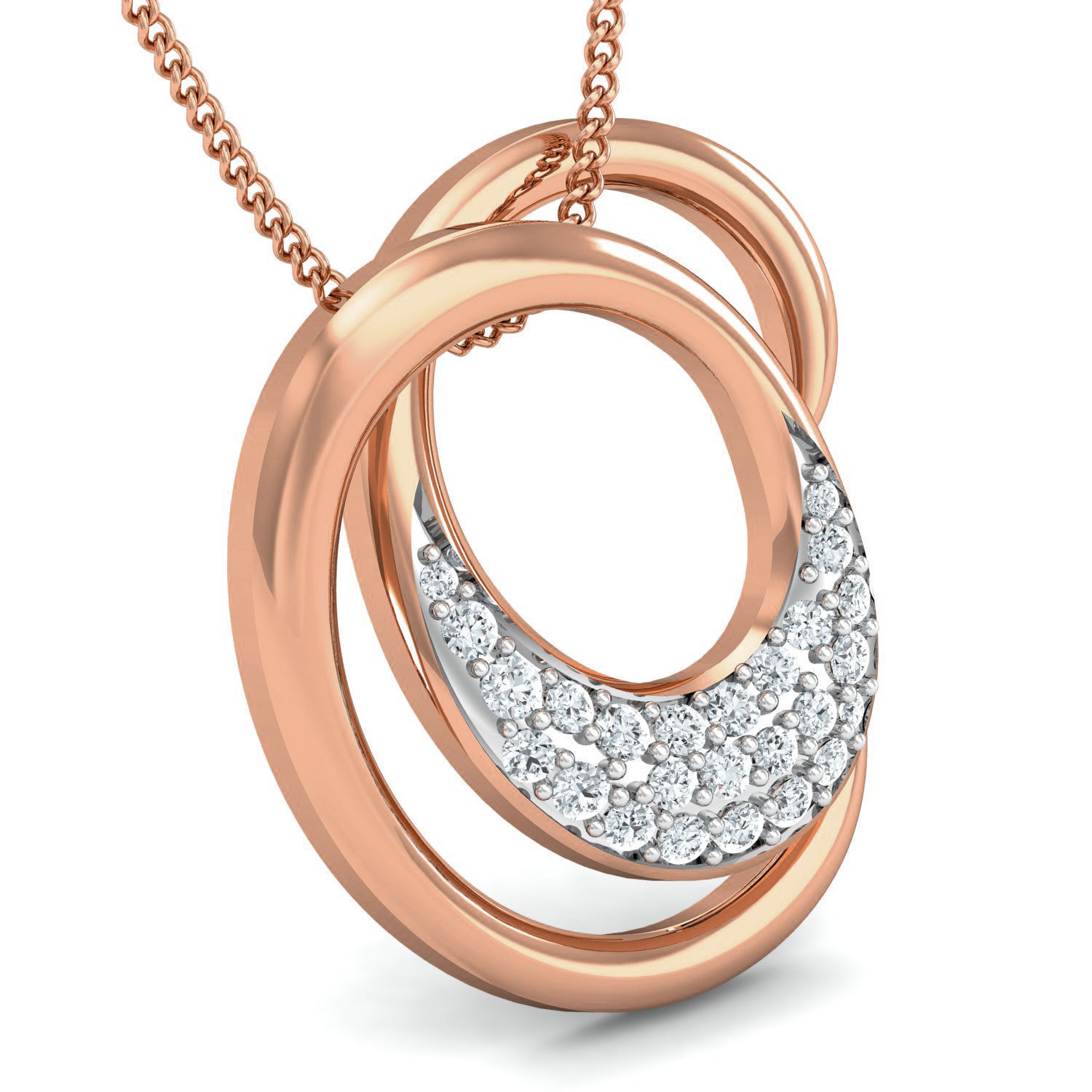 Women Ring Earrings Pendant set 3dm stl 3mf glb render details 3D print model_10