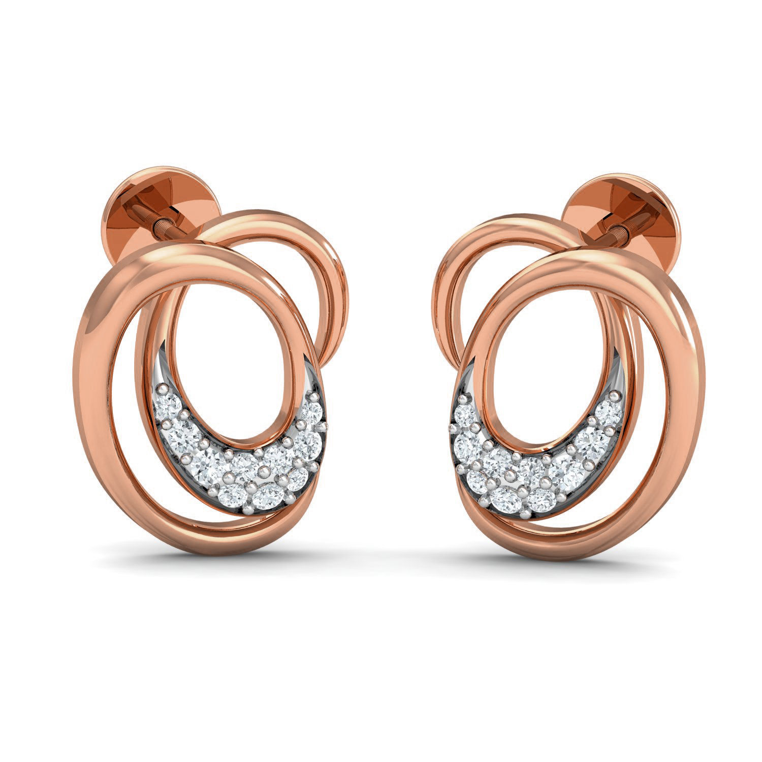 Women Ring Earrings Pendant set 3dm stl 3mf glb render details 3D print model_1