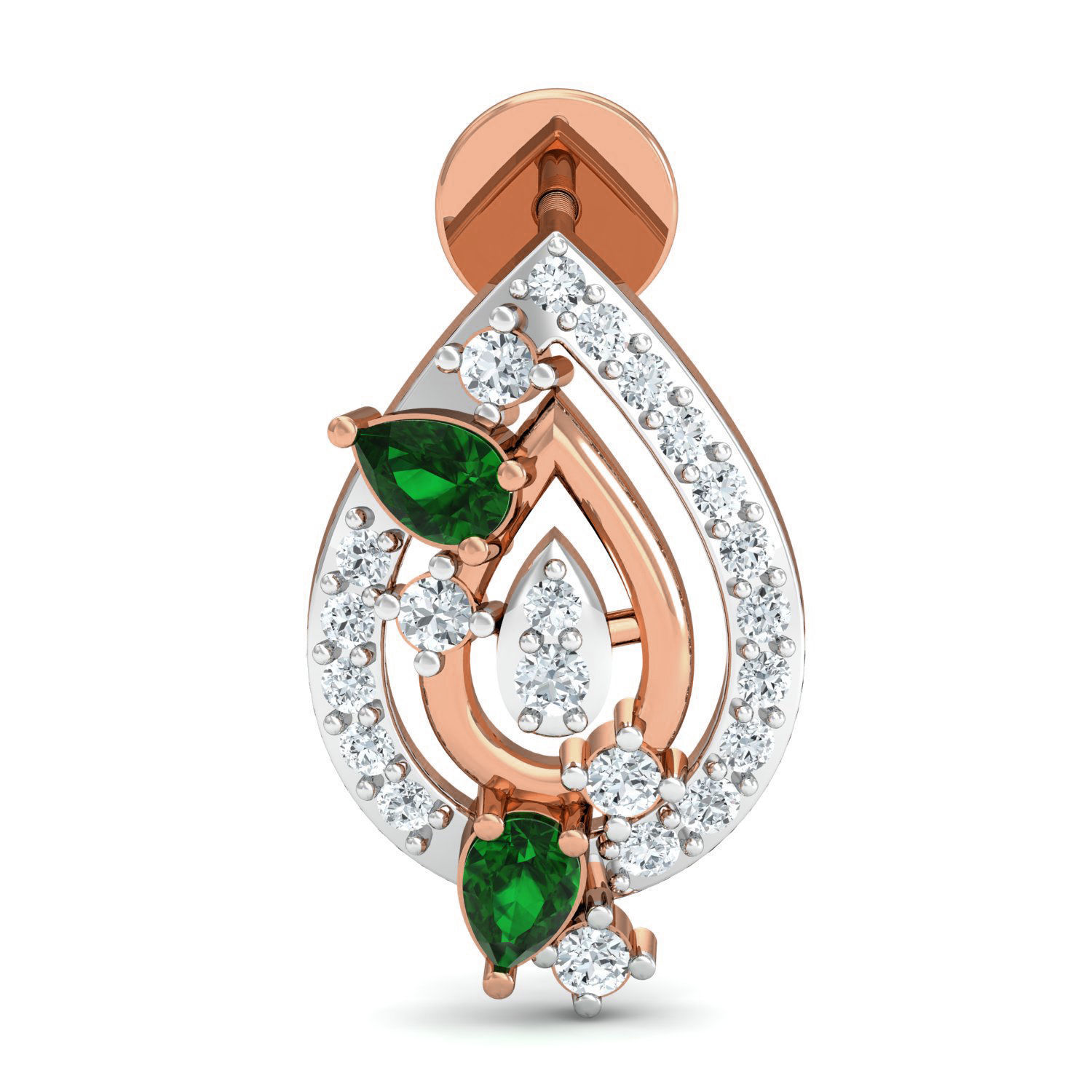 Women Ring Earrings Pendant set 3dm stl 3mf glb render details 3D print model_16