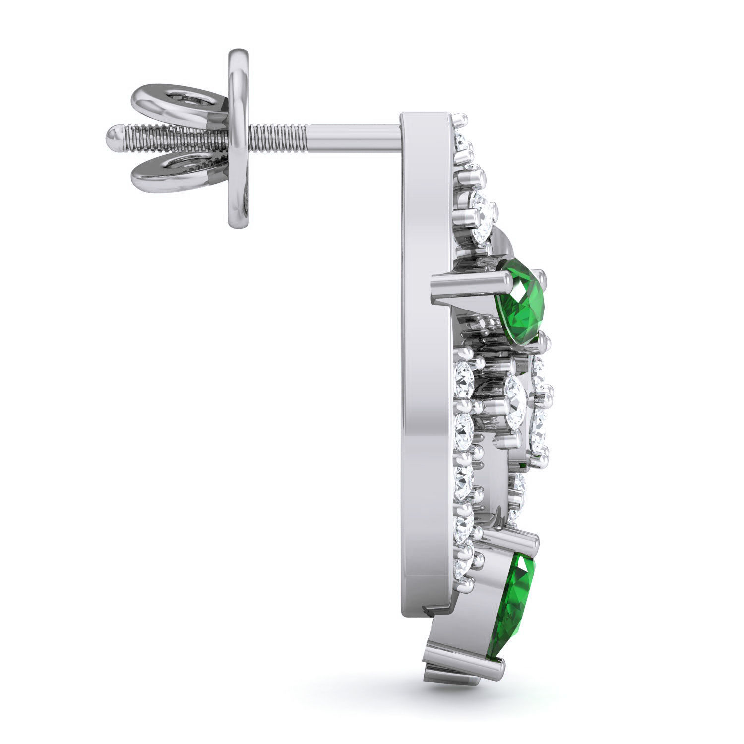 Women Ring Earrings Pendant set 3dm stl 3mf glb render details 3D print model_17