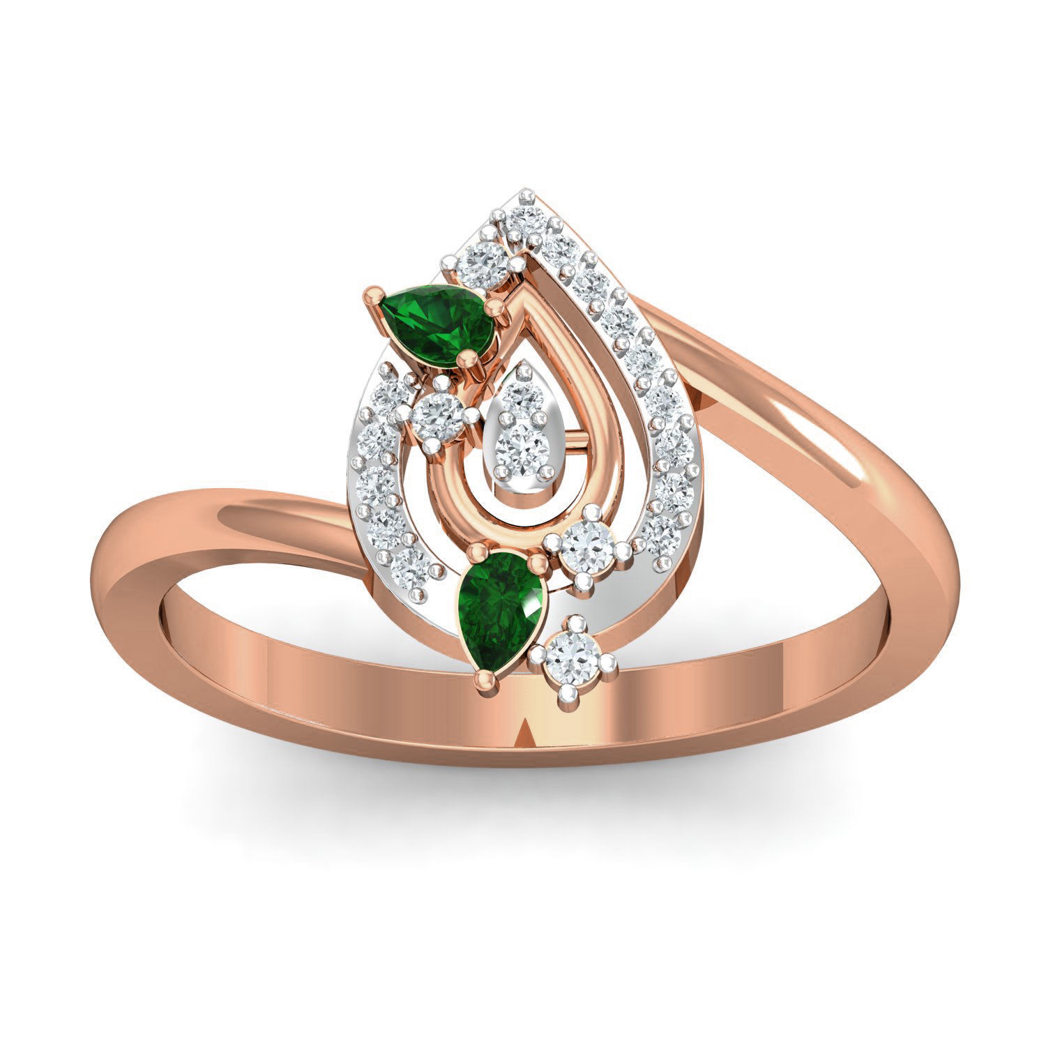 Women Ring Earrings Pendant set 3dm stl 3mf glb render details 3D print model_24