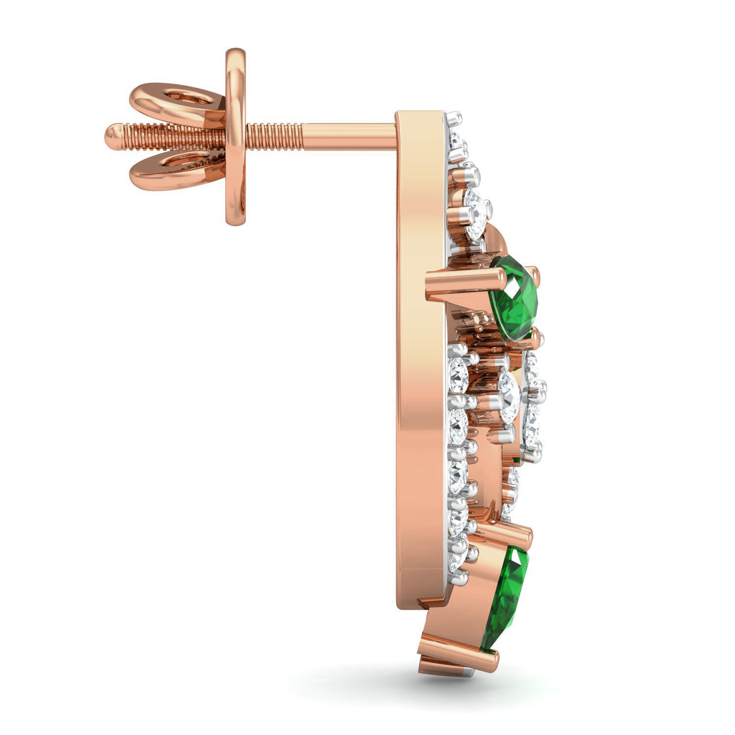 Women Ring Earrings Pendant set 3dm stl 3mf glb render details 3D print model_19