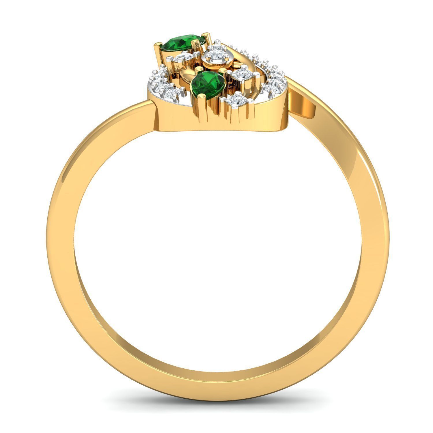 Women Ring Earrings Pendant set 3dm stl 3mf glb render details 3D print model_27