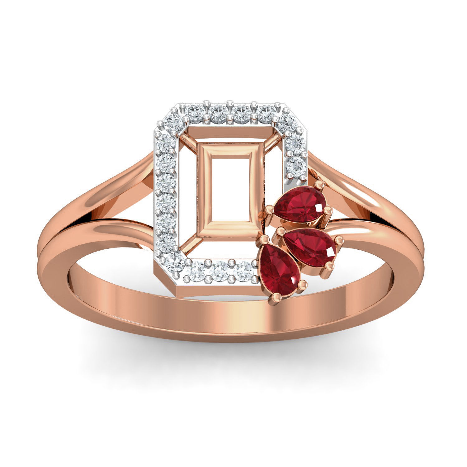 Women Ring Earrings Pendant set 3dm stl 3mf glb render details 3D print model_25