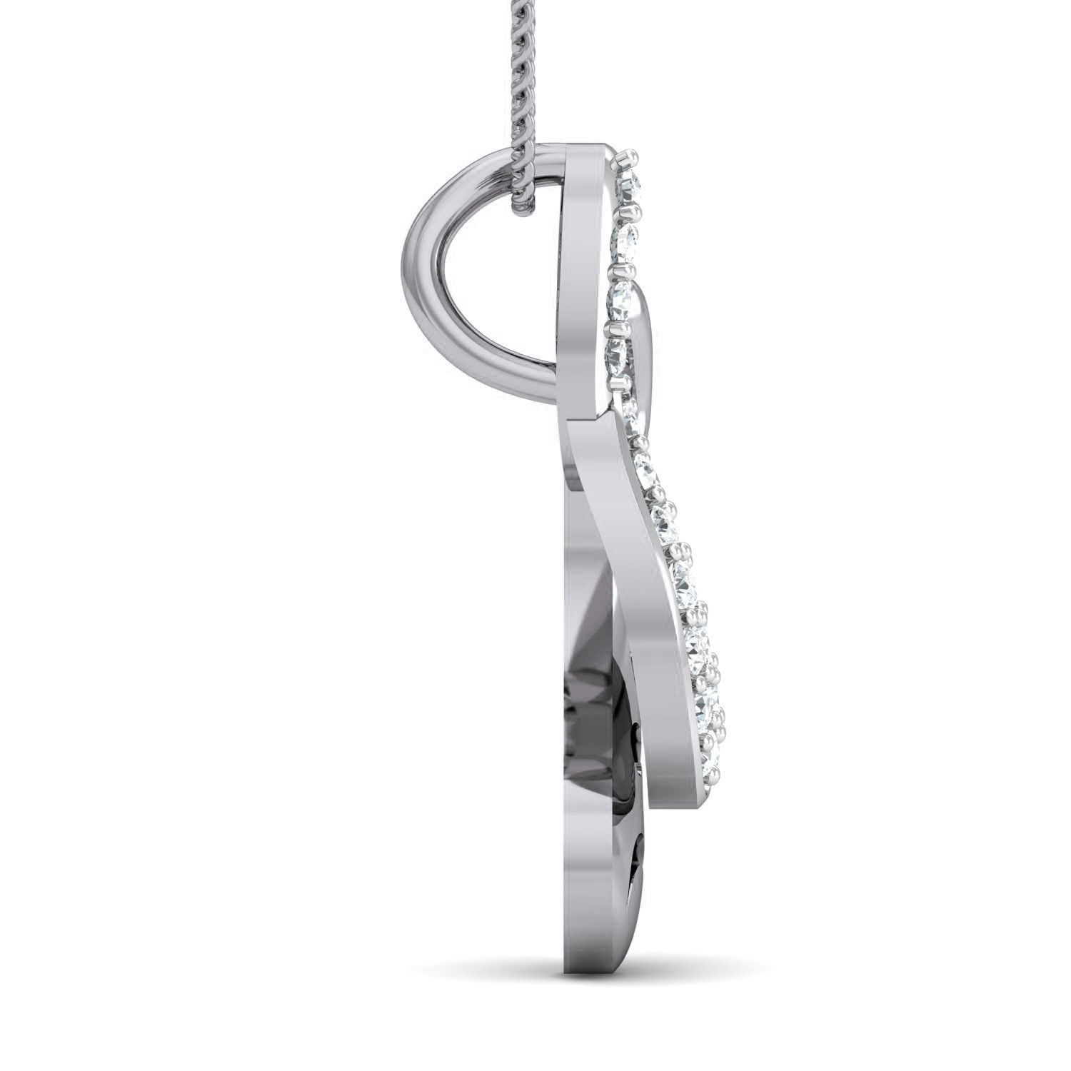 Women Ring Earrings Pendant set 3dm stl 3mf glb render details 3D print model_6