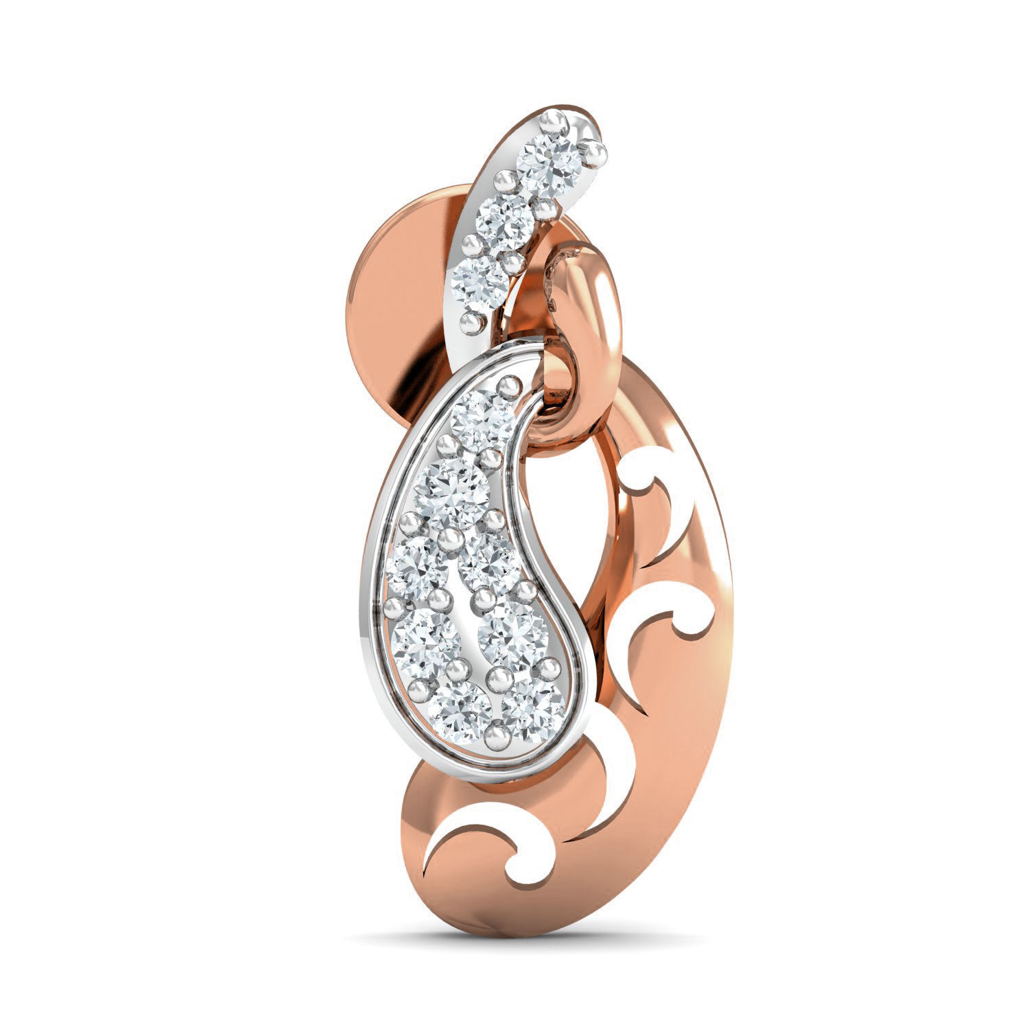 Women Ring Earrings Pendant set 3dm stl 3mf glb render details 3D print model_16