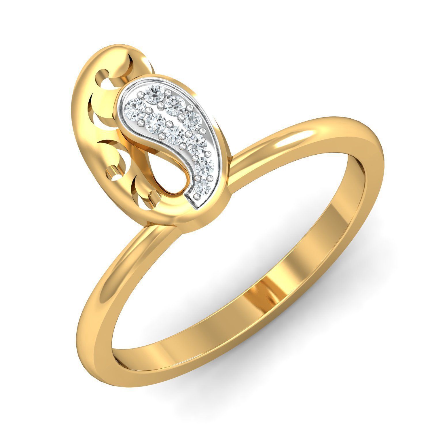 Women Ring Earrings Pendant set 3dm stl 3mf glb render details 3D print model_21