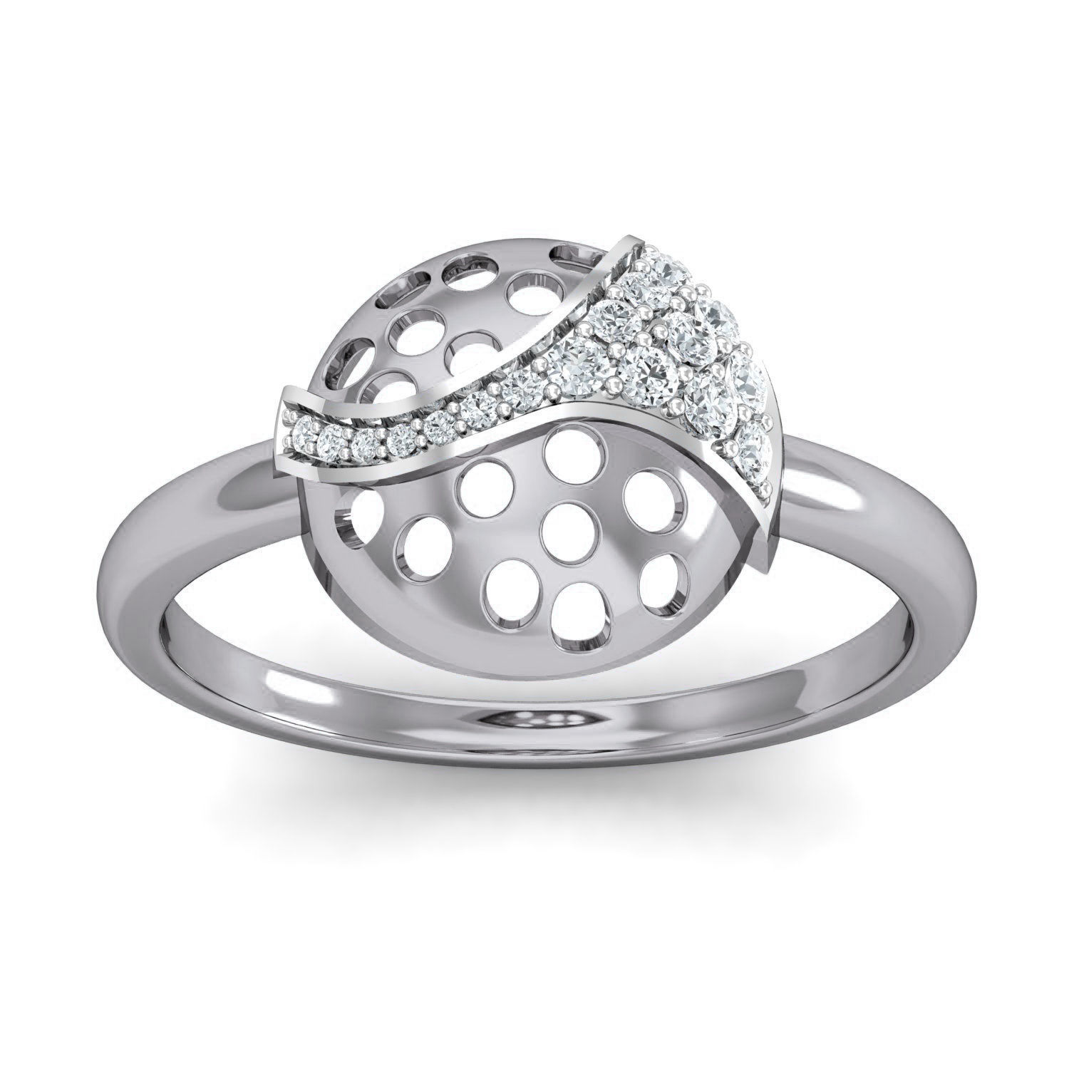 Women Ring Earrings Pendant set 3dm stl 3mf glb render details 3D print model_25