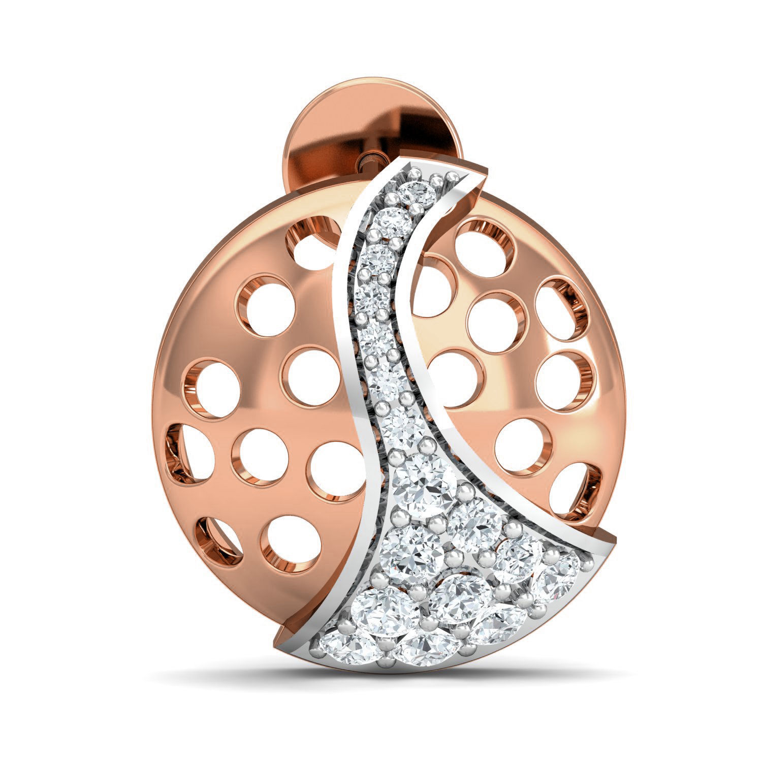 Women Ring Earrings Pendant set 3dm stl 3mf glb render details 3D print model_16