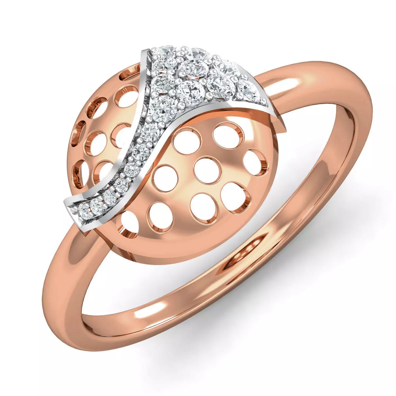 Women Ring Earrings Pendant set 3dm stl 3mf glb render details 3D print model_0