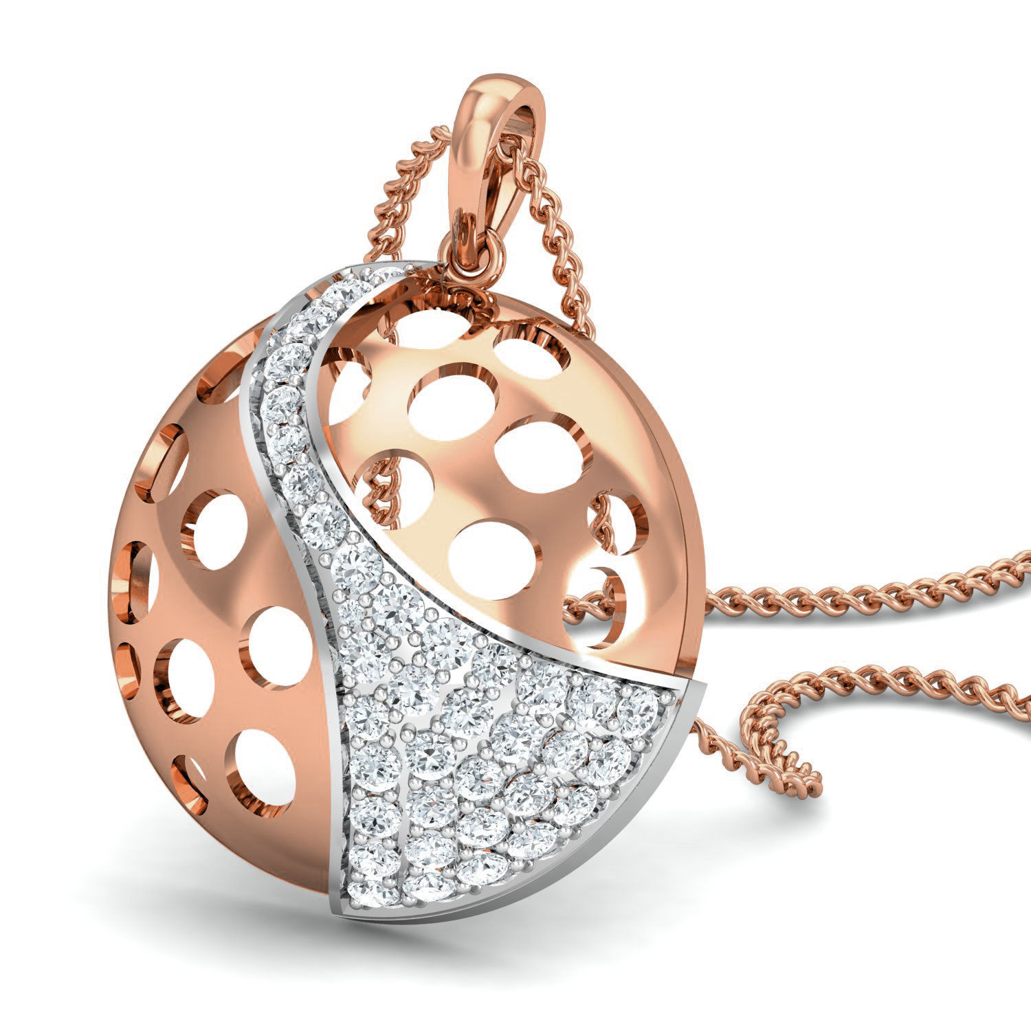 Women Ring Earrings Pendant set 3dm stl 3mf glb render details 3D print model_9