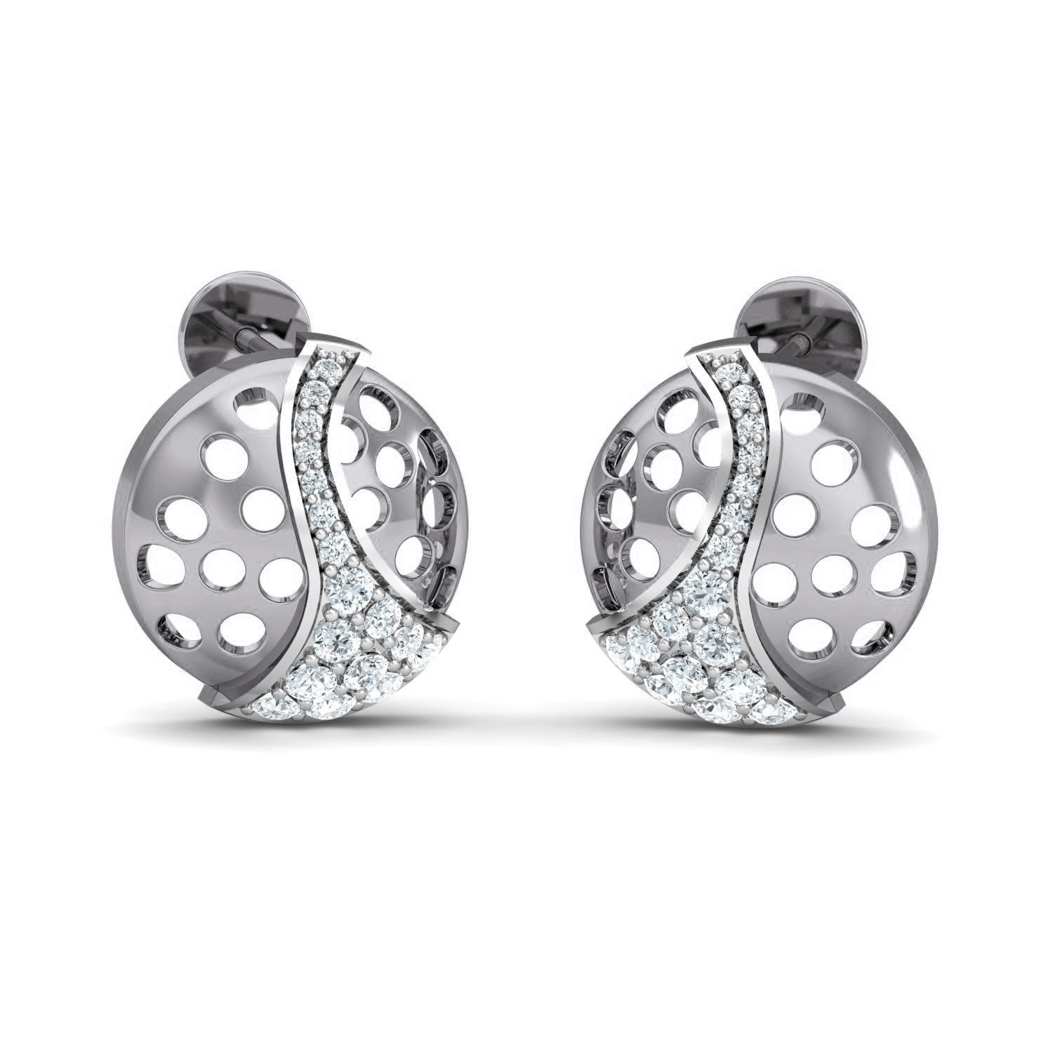 Women Ring Earrings Pendant set 3dm stl 3mf glb render details 3D print model_13