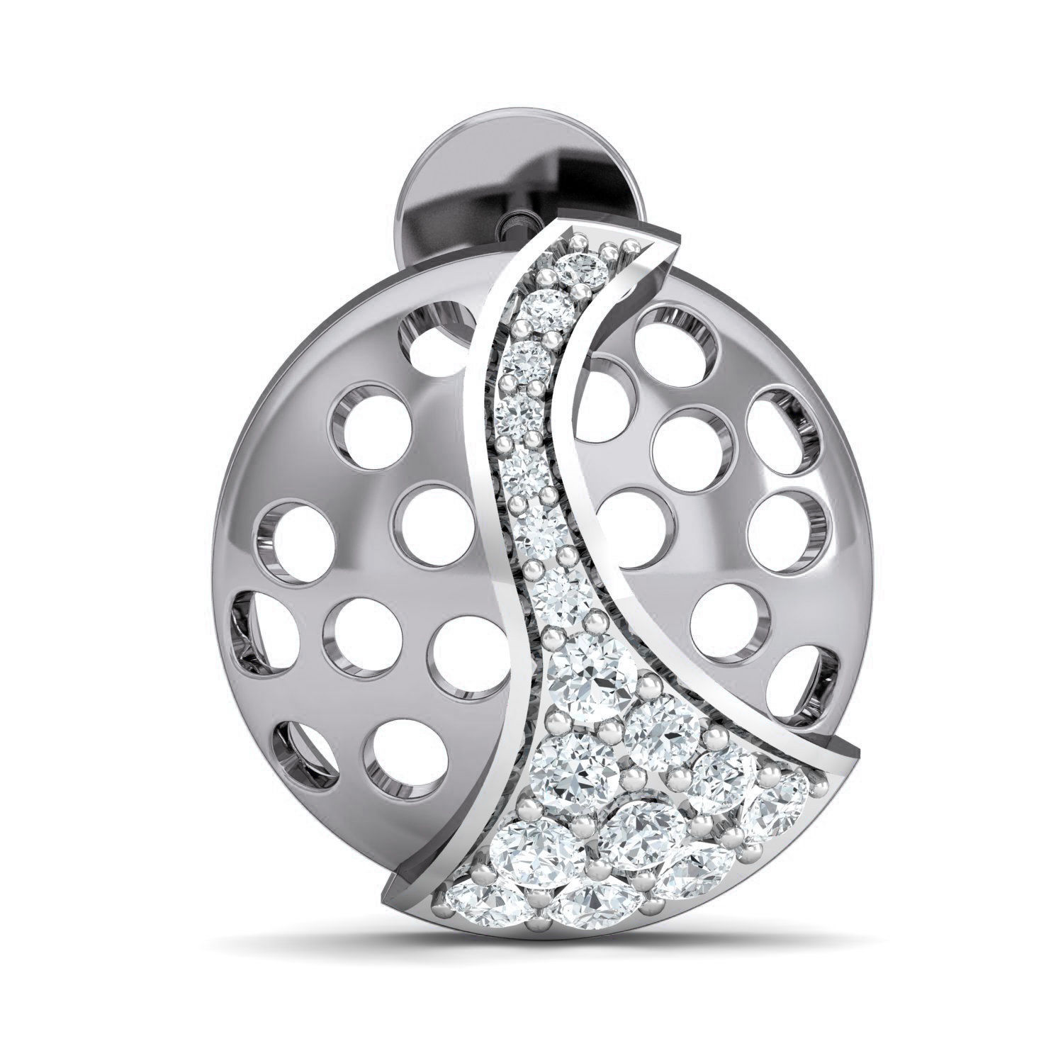 Women Ring Earrings Pendant set 3dm stl 3mf glb render details 3D print model_15