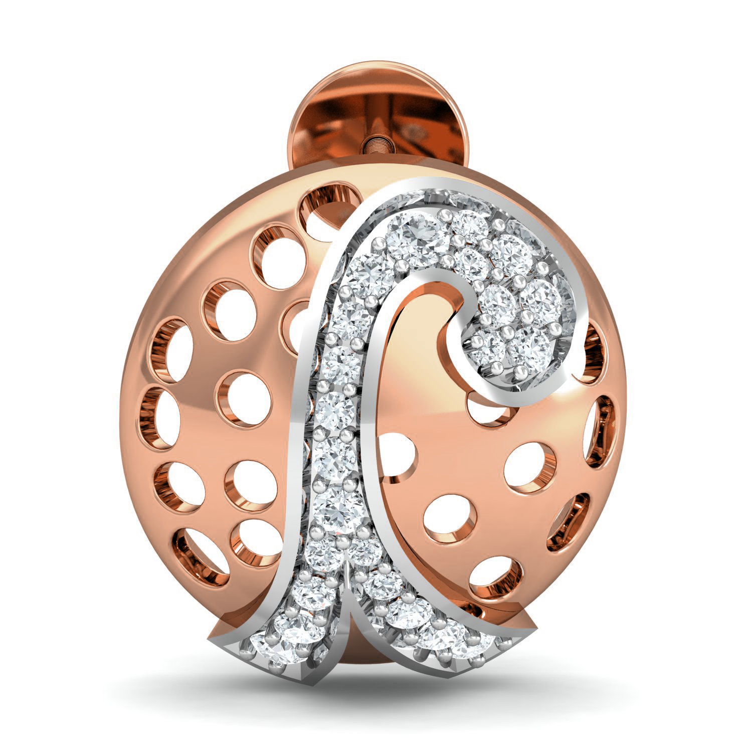 Women Ring Earrings Pendant set 3dm stl 3mf glb render details 3D print model_15