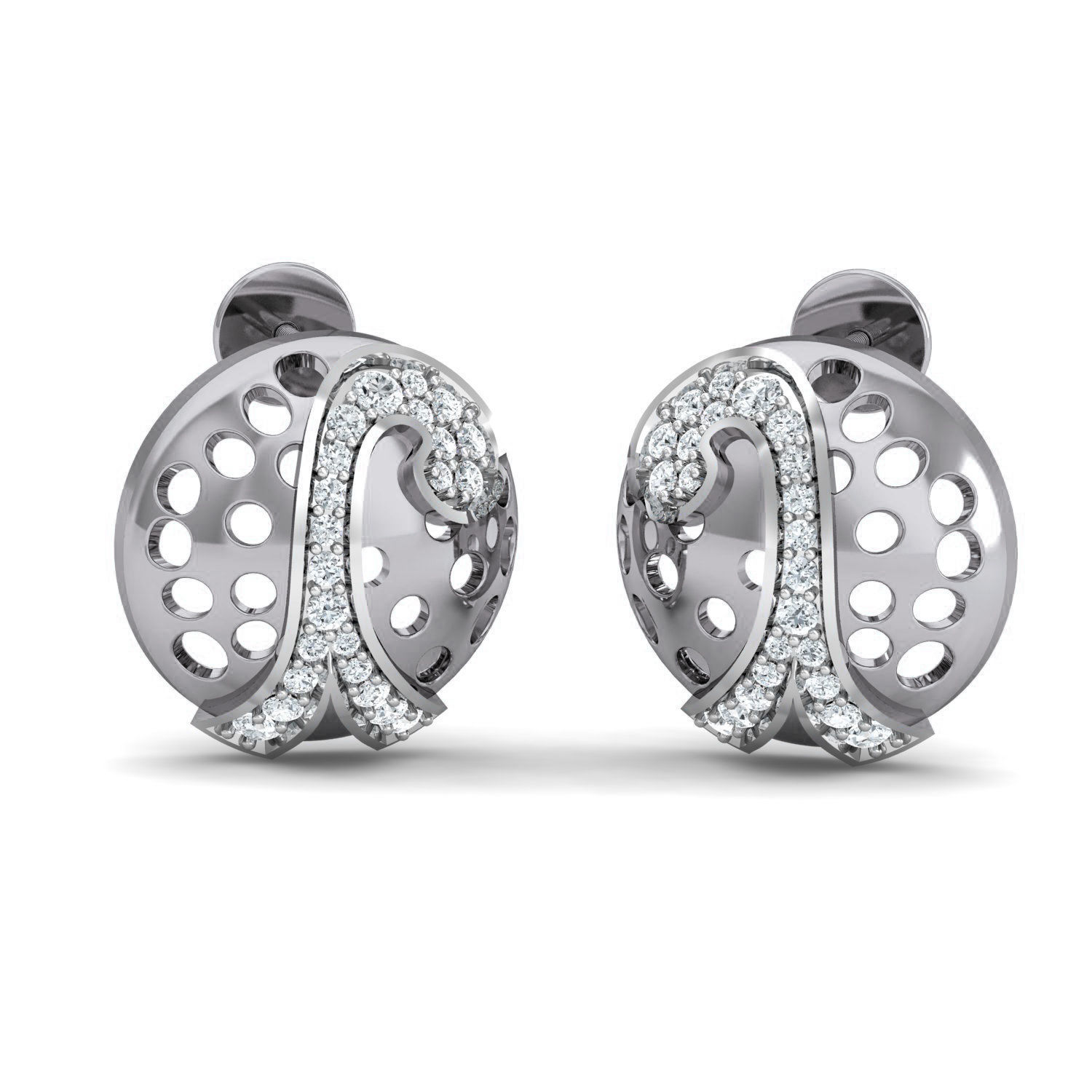 Women Ring Earrings Pendant set 3dm stl 3mf glb render details 3D print model_13