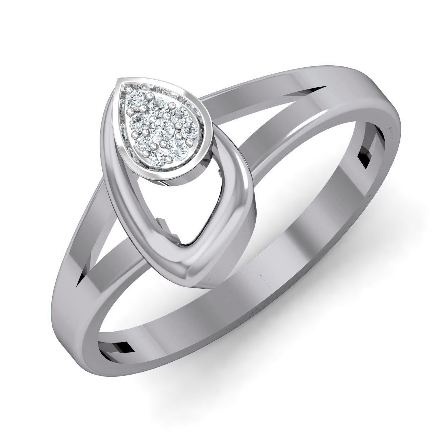 Women Ring Earrings Pendant set 3dm stl 3mf glb render details 3D print model_22