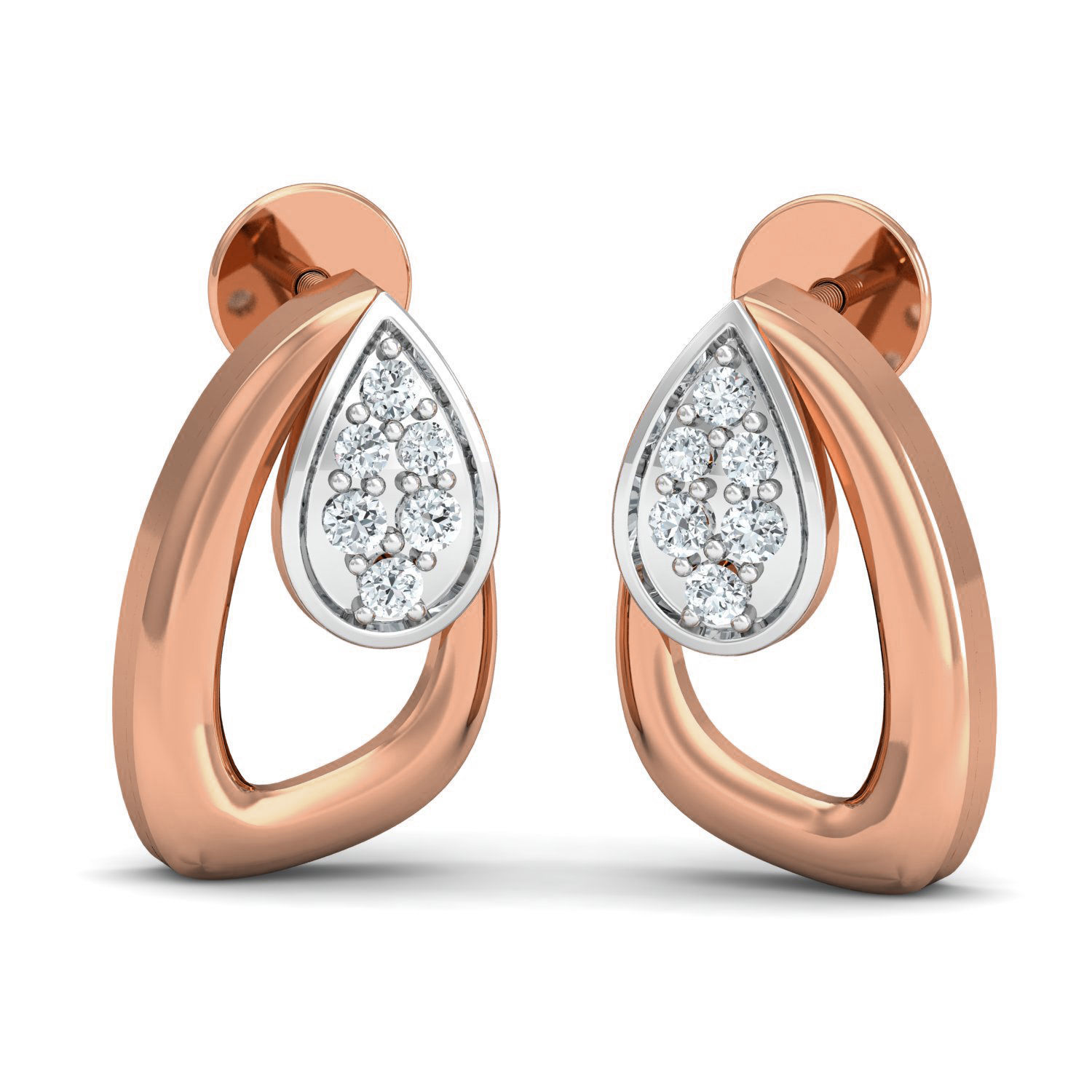 Women Ring Earrings Pendant set 3dm stl 3mf glb render details 3D print model_1