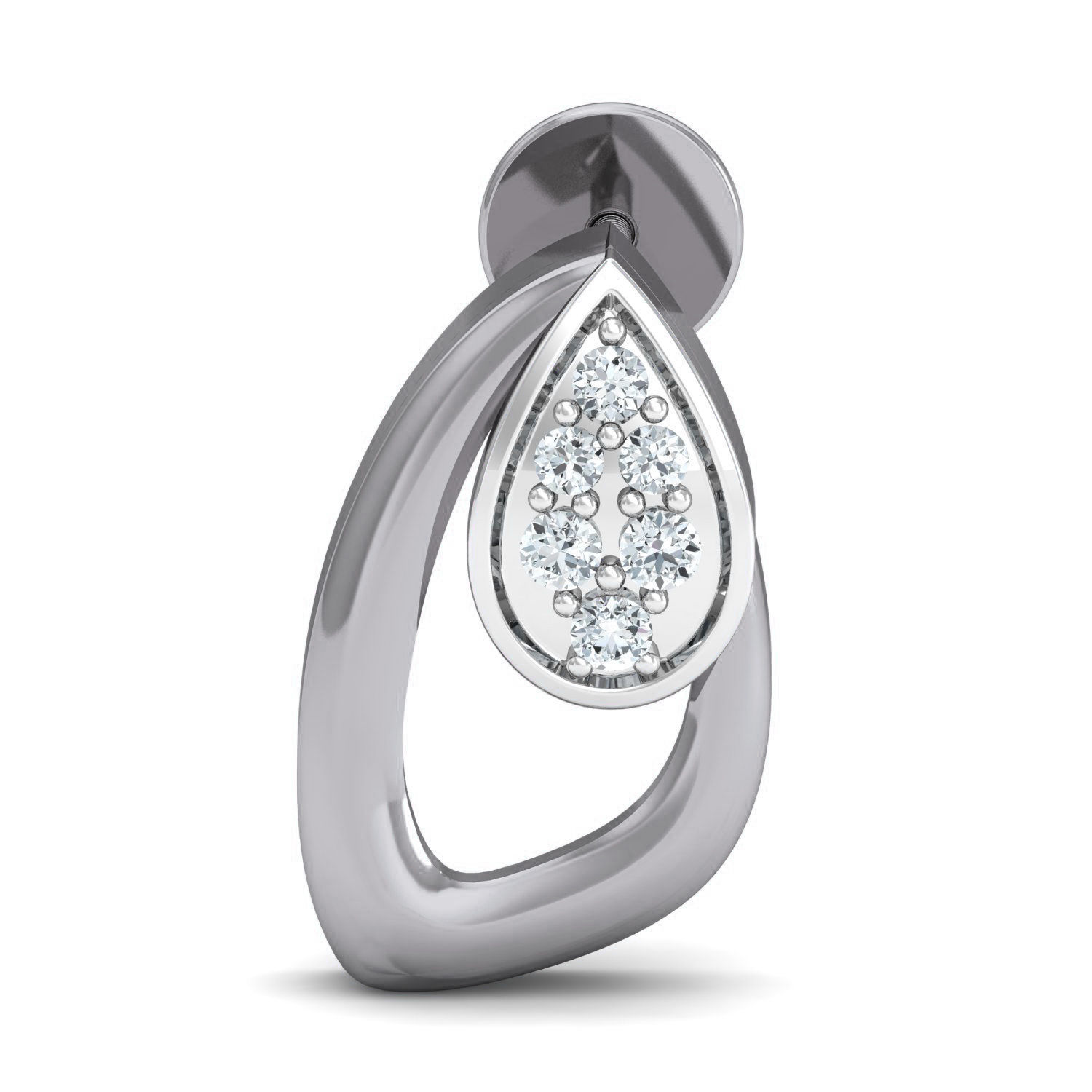 Women Ring Earrings Pendant set 3dm stl 3mf glb render details 3D print model_15