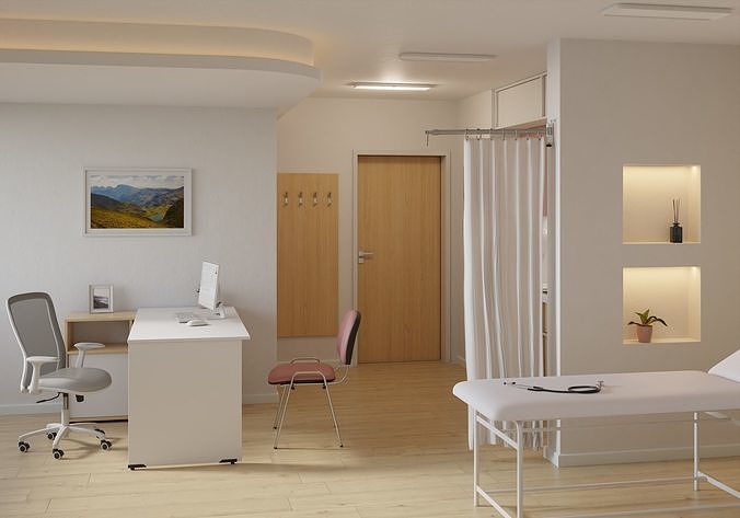Medical office 3D model 6