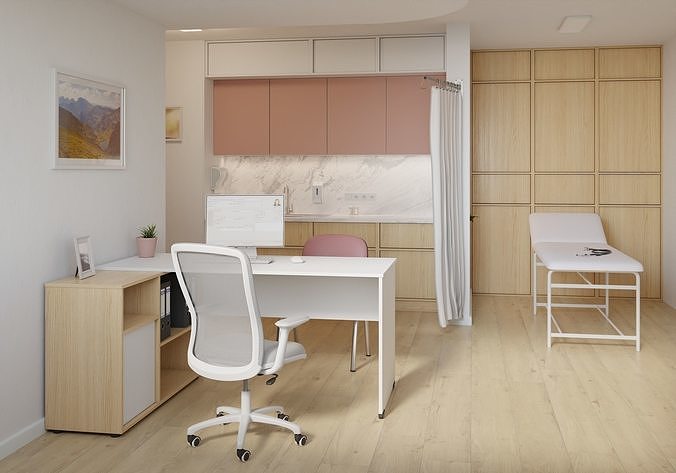 Medical office 3D model 3