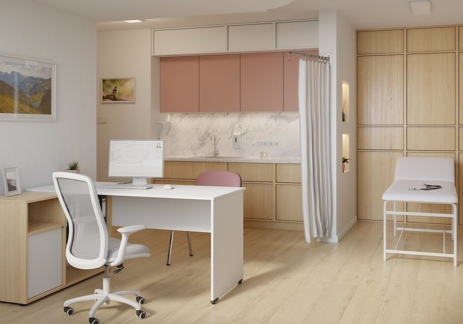 Medical office 3D model 2