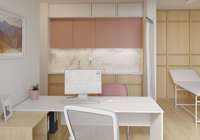 Medical office 3D model 4