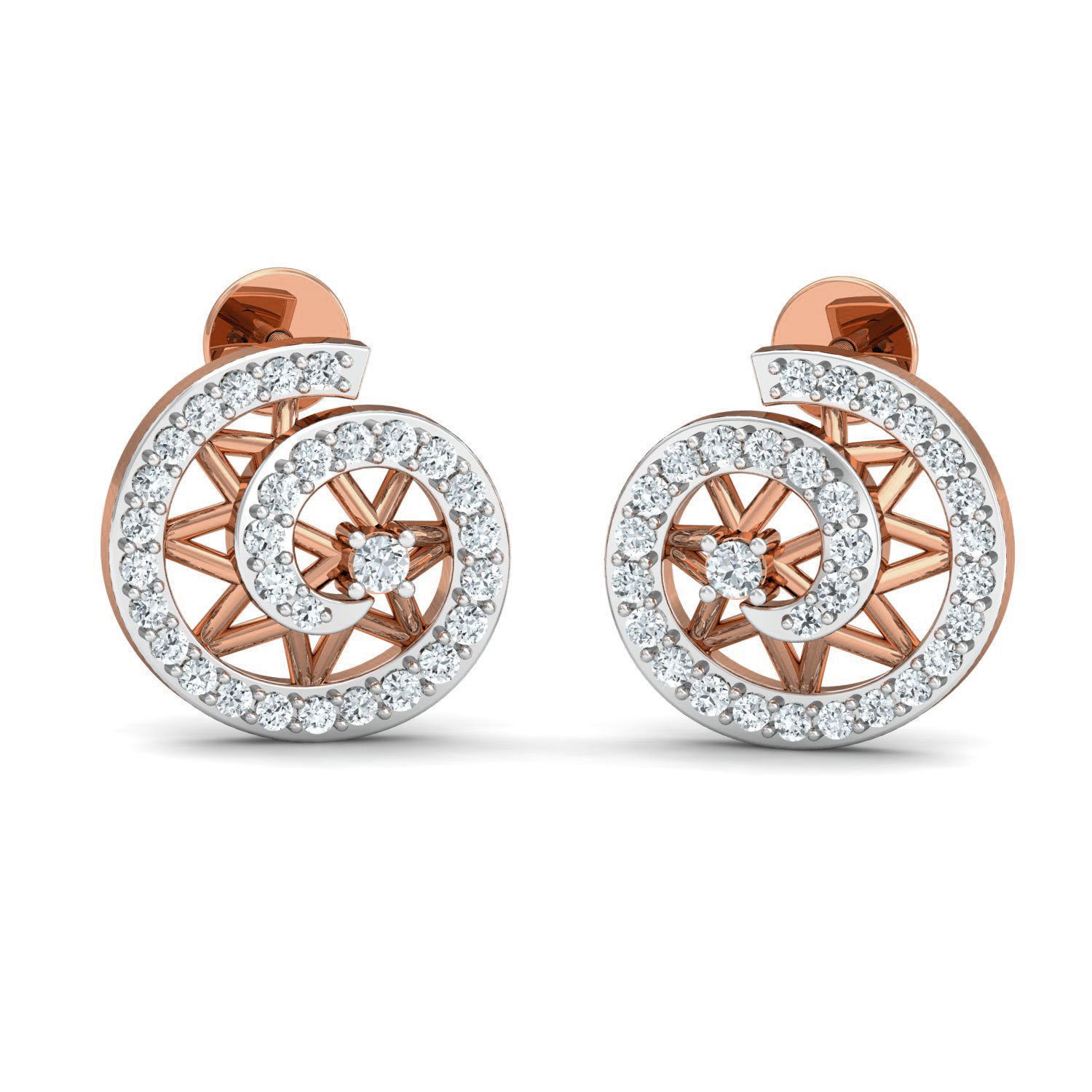 Women Ring Earrings Pendant set 3dm stl 3mf glb render details 3D print model_1