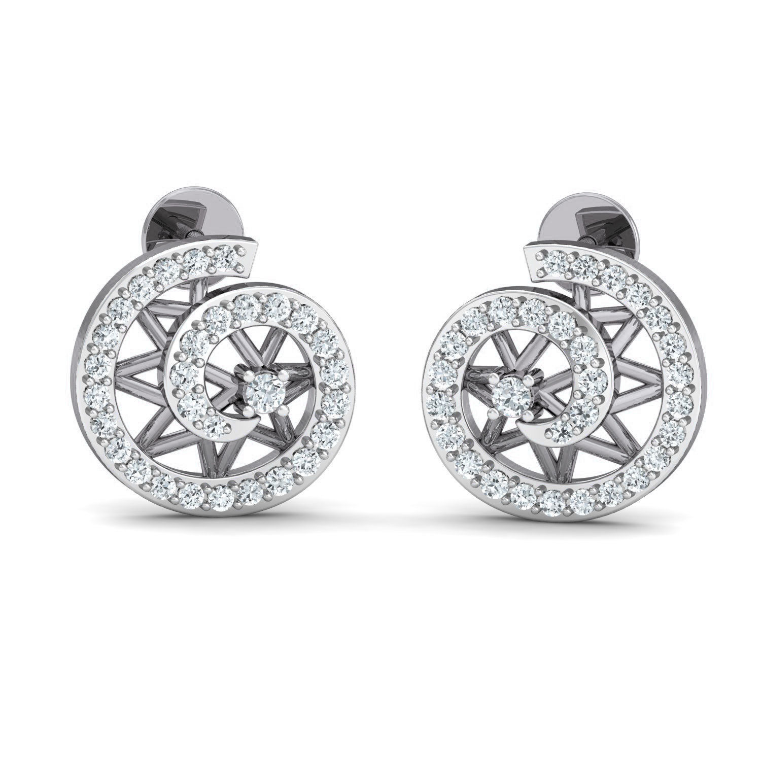 Women Ring Earrings Pendant set 3dm stl 3mf glb render details 3D print model_12