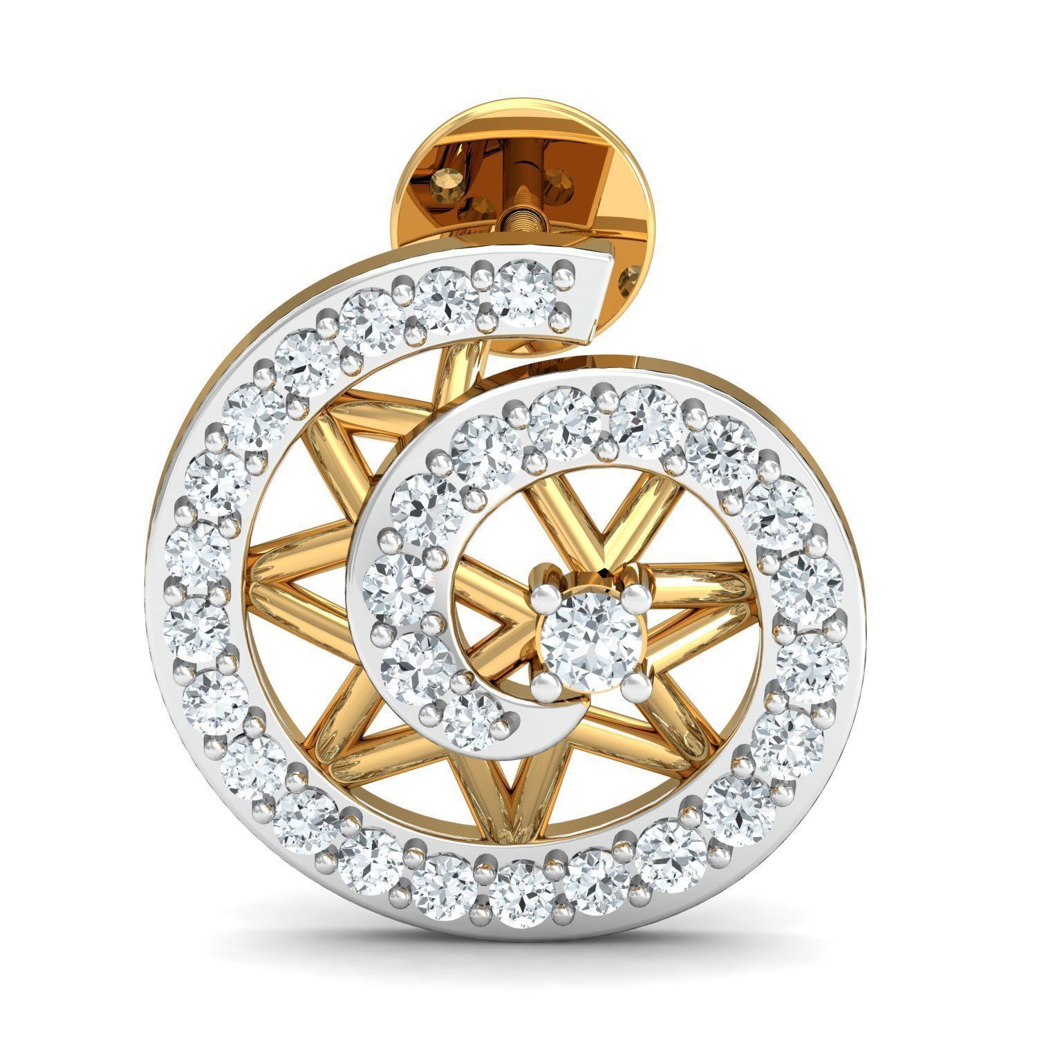 Women Ring Earrings Pendant set 3dm stl 3mf glb render details 3D print model_14