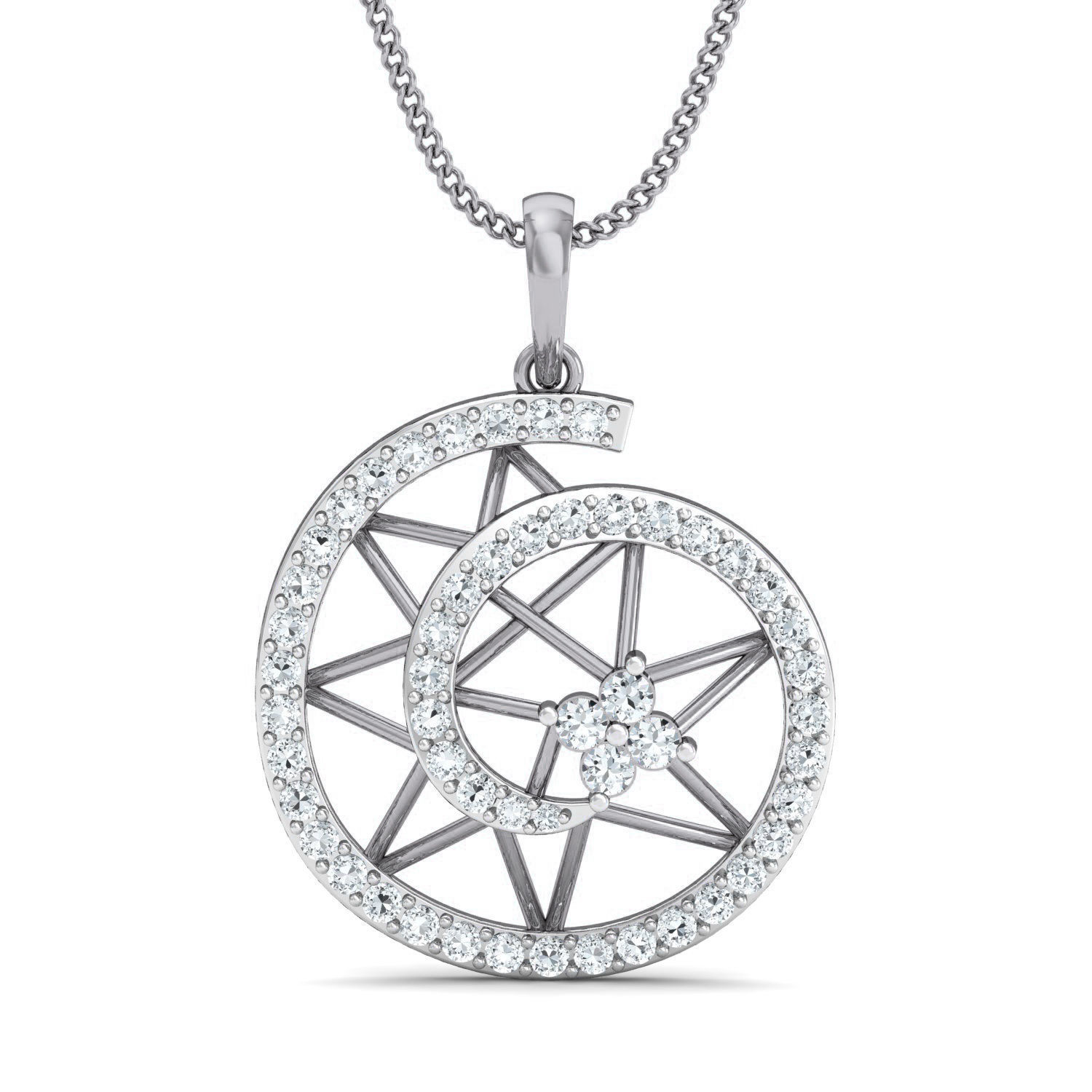 Women Ring Earrings Pendant set 3dm stl 3mf glb render details 3D print model_3