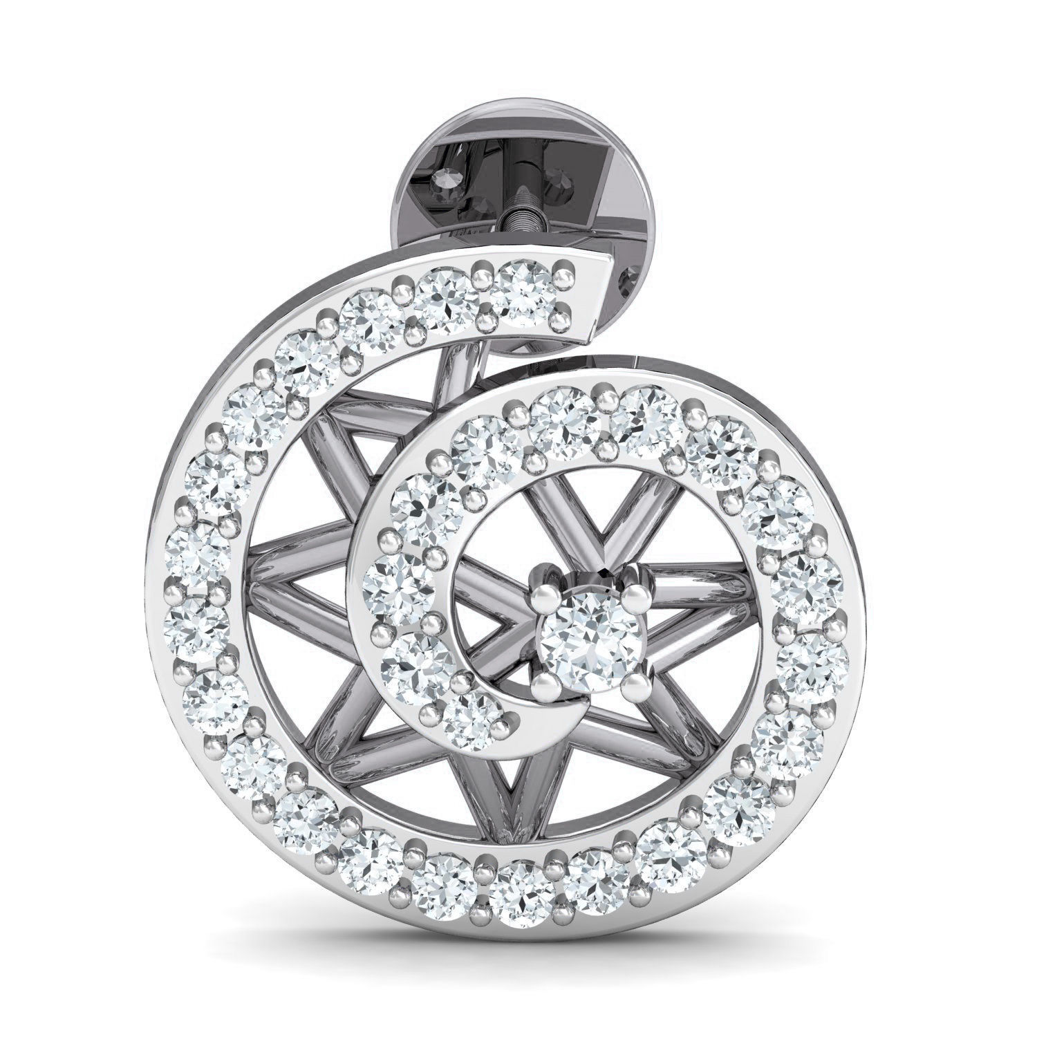 Women Ring Earrings Pendant set 3dm stl 3mf glb render details 3D print model_15