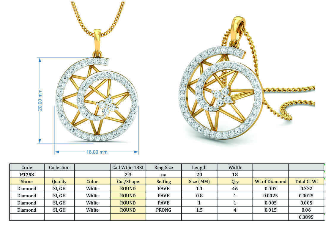 Women Ring Earrings Pendant set 3dm stl 3mf glb render details 3D print model_11