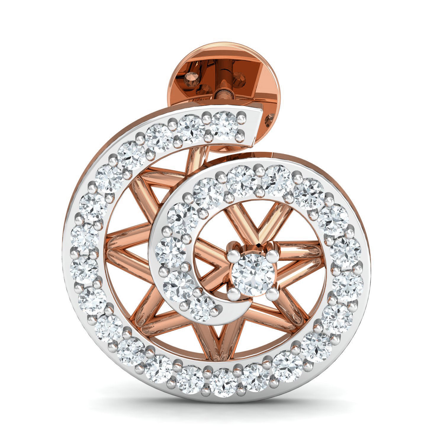 Women Ring Earrings Pendant set 3dm stl 3mf glb render details 3D print model_16