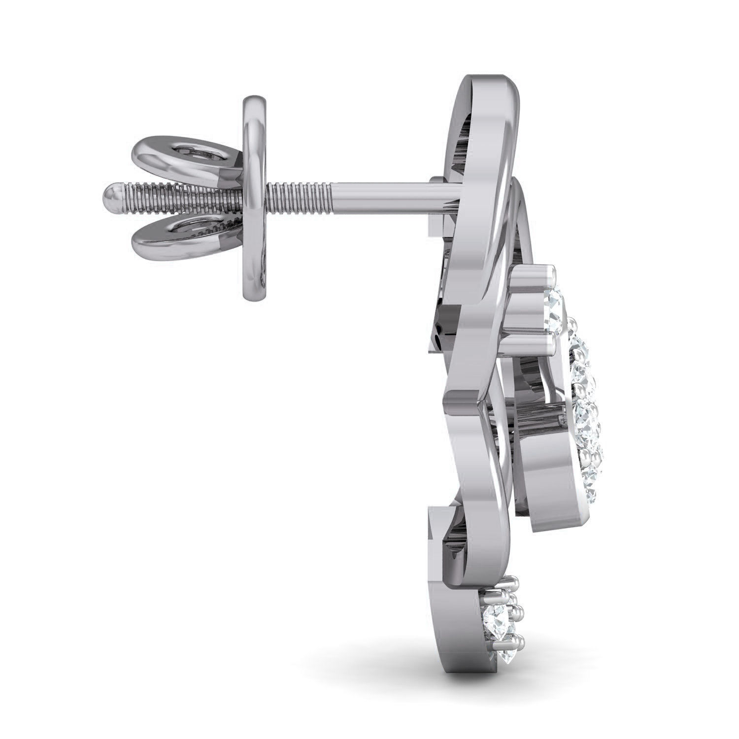 Women Ring Earrings Pendant set 3dm stl 3mf glb render details 3D print model_18