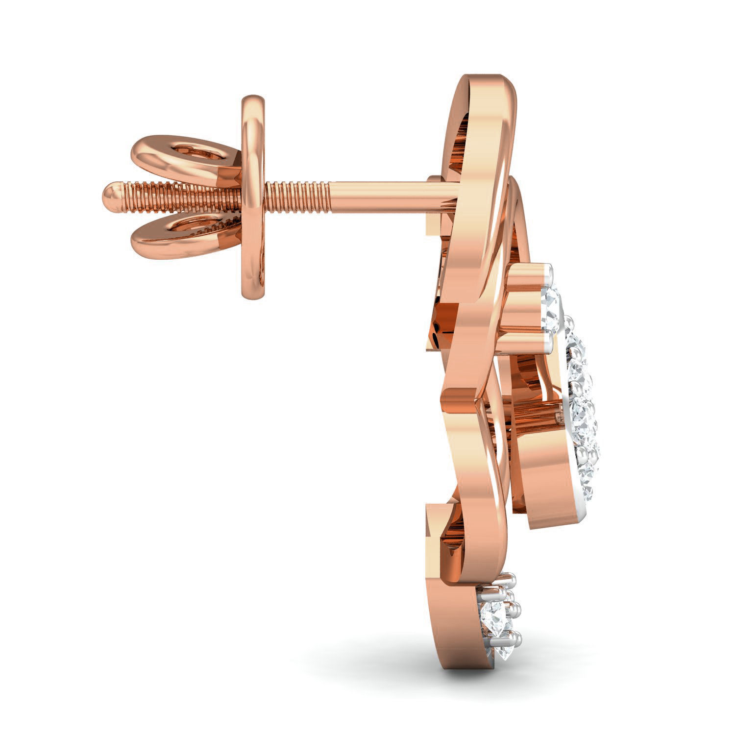 Women Ring Earrings Pendant set 3dm stl 3mf glb render details 3D print model_19