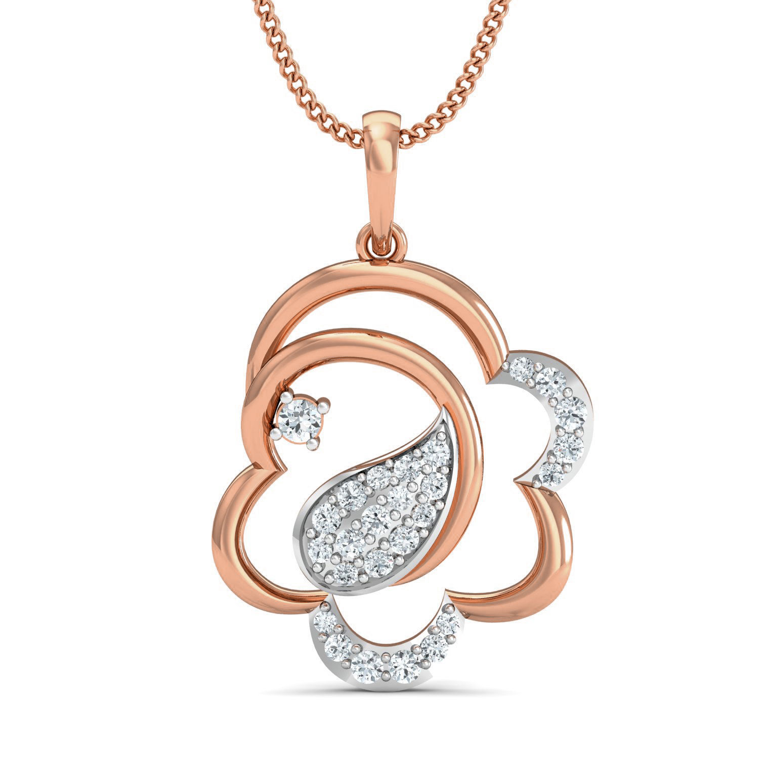 Women Ring Earrings Pendant set 3dm stl 3mf glb render details 3D print model_2