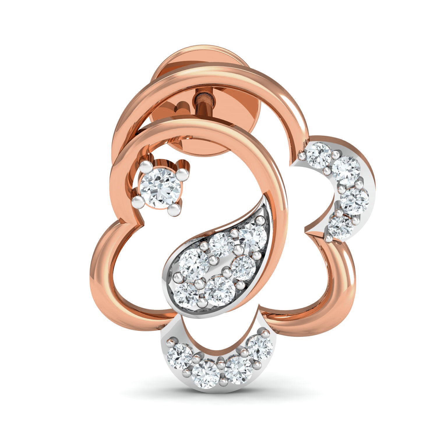 Women Ring Earrings Pendant set 3dm stl 3mf glb render details 3D print model_15