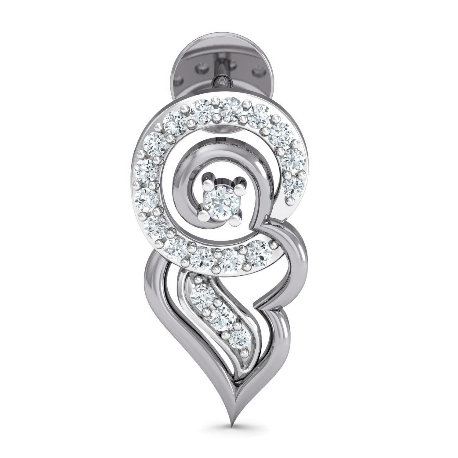 Women Ring Earrings Pendant set 3dm stl 3mf glb render details 3D print model_15