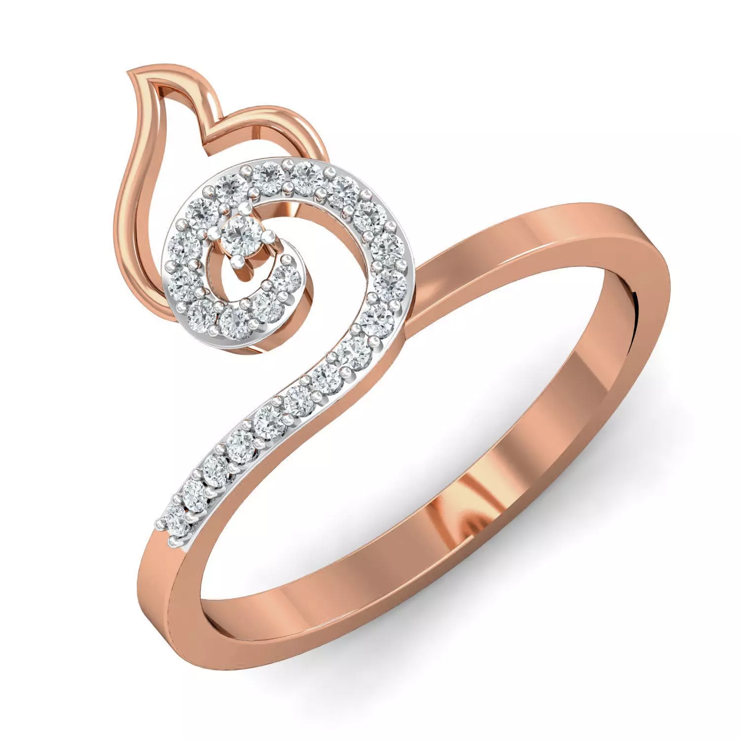 Women Ring Earrings Pendant set 3dm stl 3mf glb render details 3D print model_0