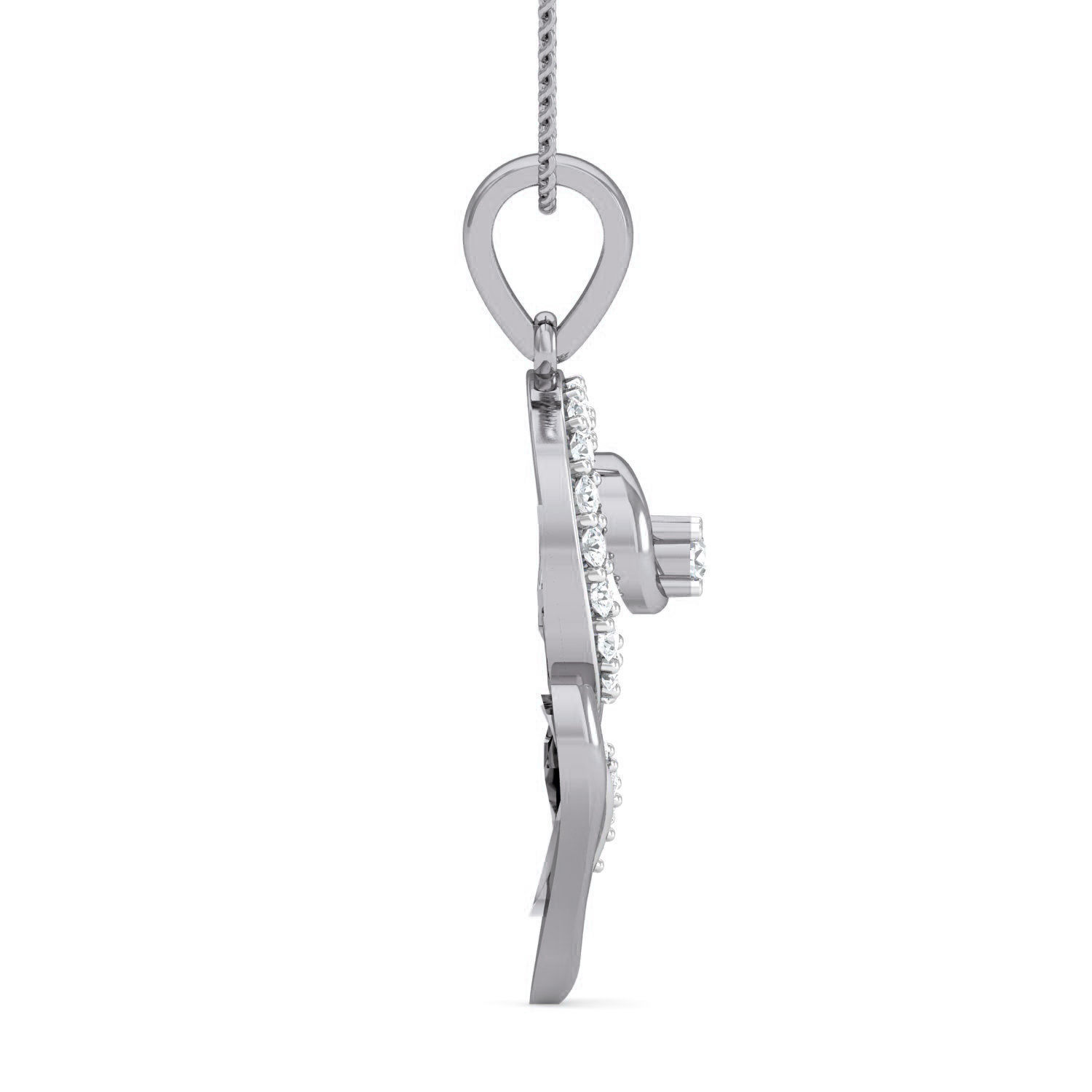 Women Ring Earrings Pendant set 3dm stl 3mf glb render details 3D print model_6