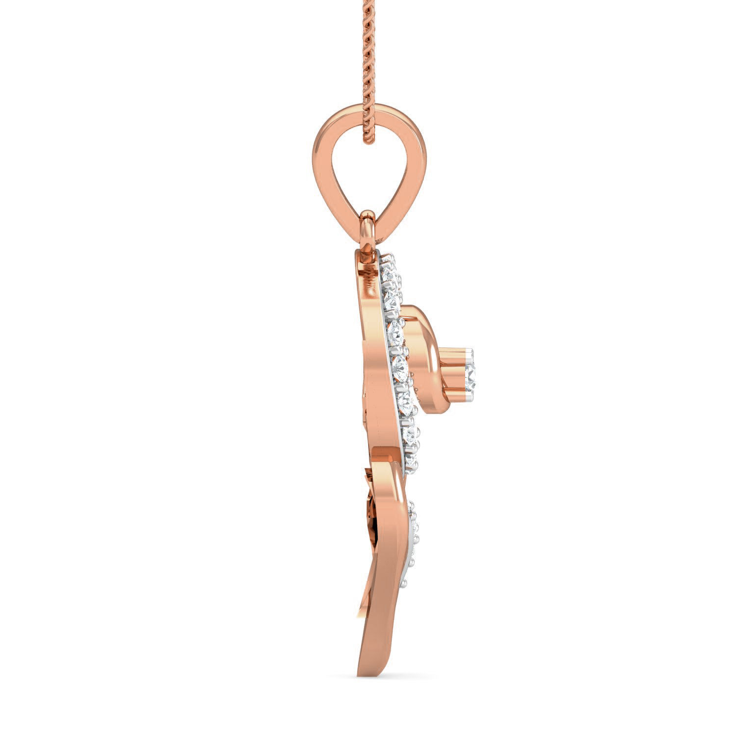 Women Ring Earrings Pendant set 3dm stl 3mf glb render details 3D print model_7