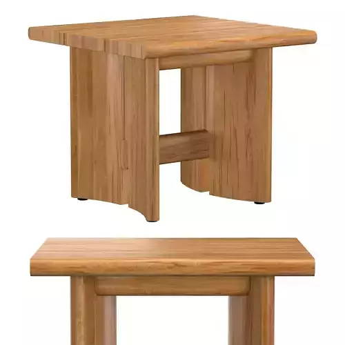 TRIESTE TEAK SIDE TABLE 3D model