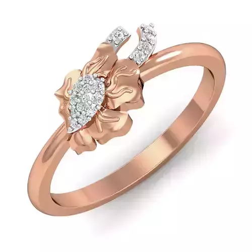 Women Ring Earrings Pendant set 3dm stl 3mf glb render details