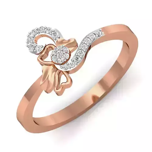 Women Ring Earrings Pendant set 3dm stl 3mf glb render details