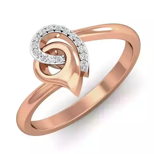 Women Ring Earrings Pendant set 3dm stl 3mf glb render details