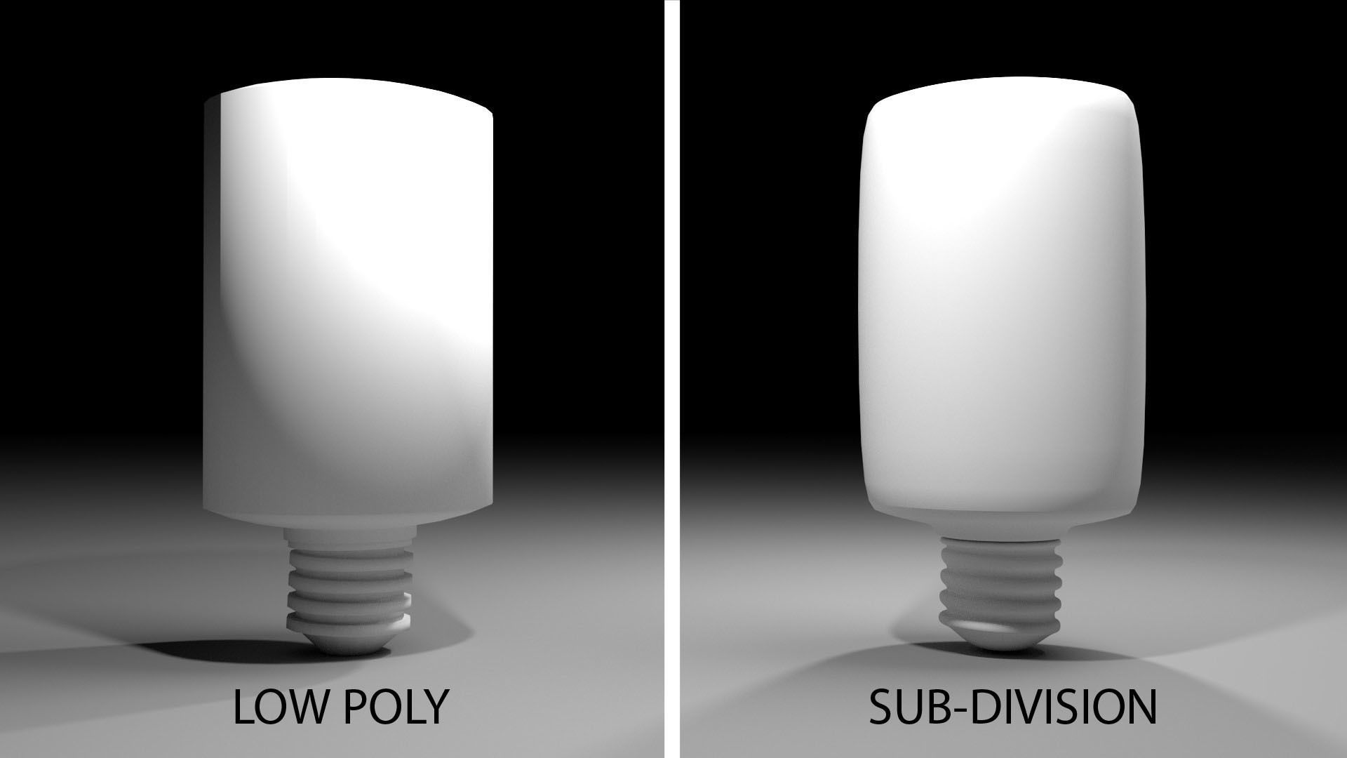 Light Bulb - Cylinder 3D model_4
