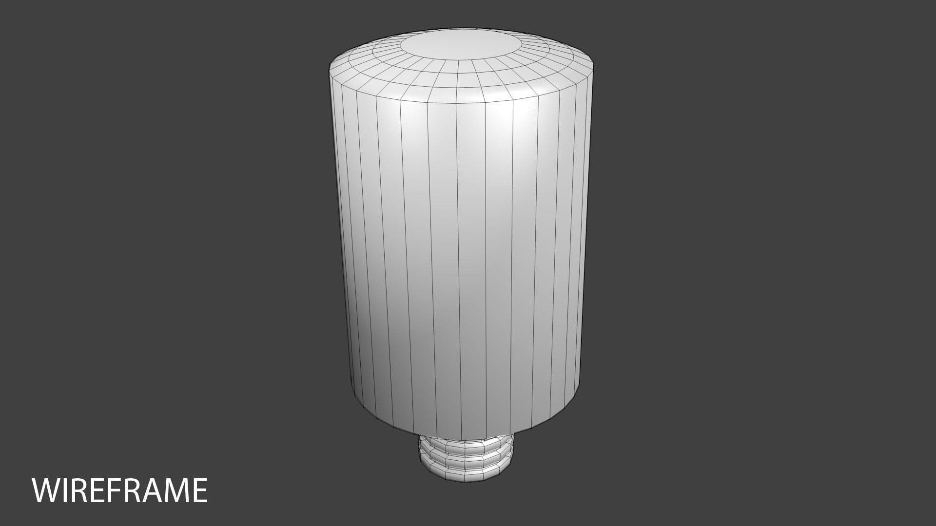 Light Bulb - Cylinder 3D model_3