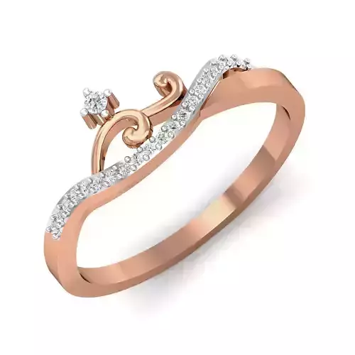 Women Ring Earrings Pendant set 3dm stl 3mf glb render details