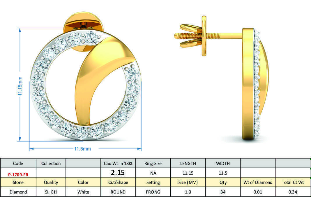 Women Ring Earrings Pendant set 3dm stl 3mf glb render details 3D print model_20